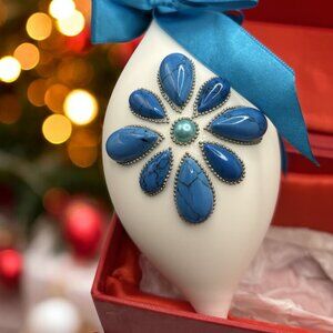 Jay King Signed Faux Turquoise Ornament